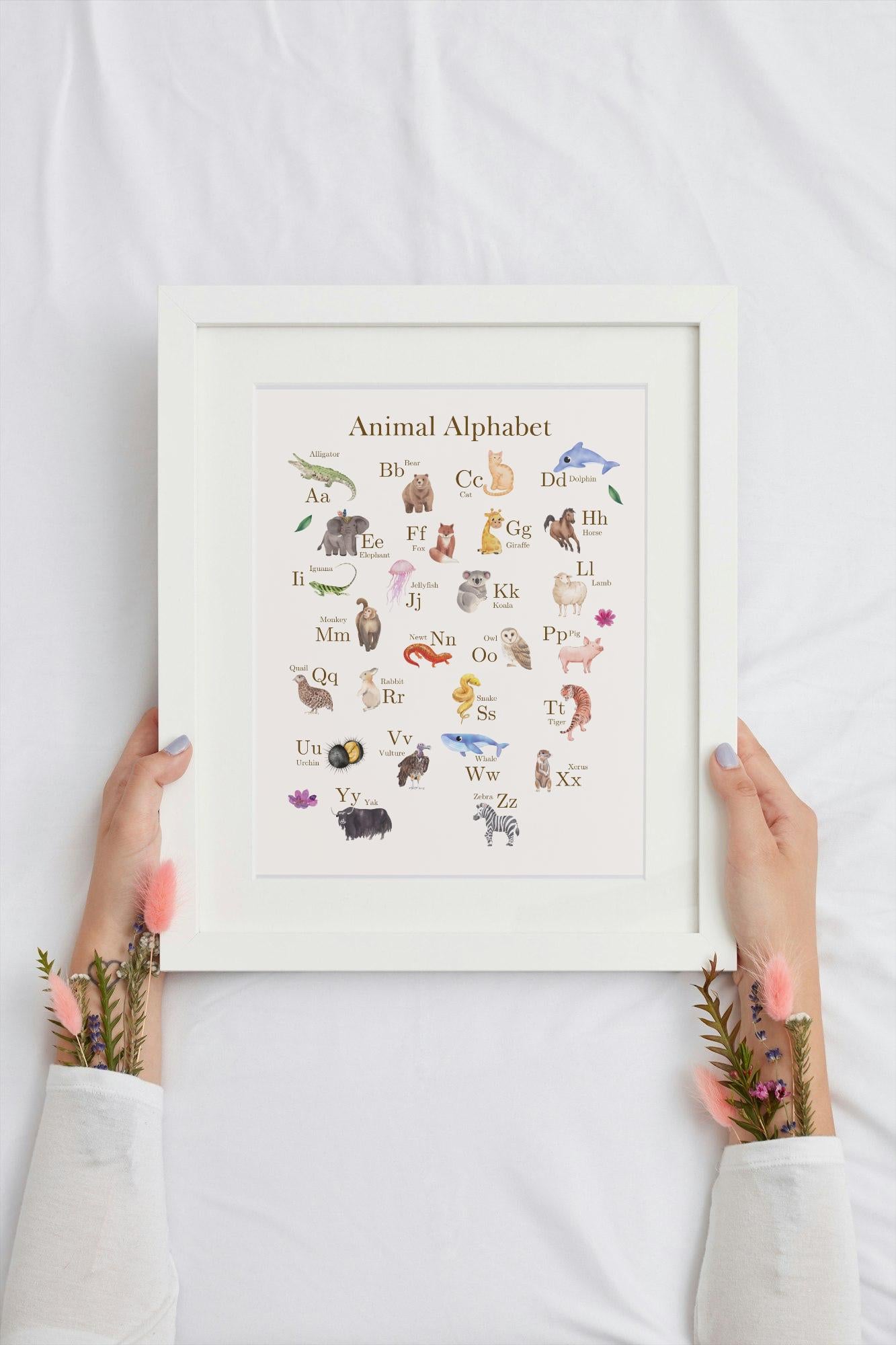 Kids Nursery Educational Prints | Numbers prints|Alphabet Prints Only | Children's Bedroom Decor Colourful Fun Educational Posters Wall Art