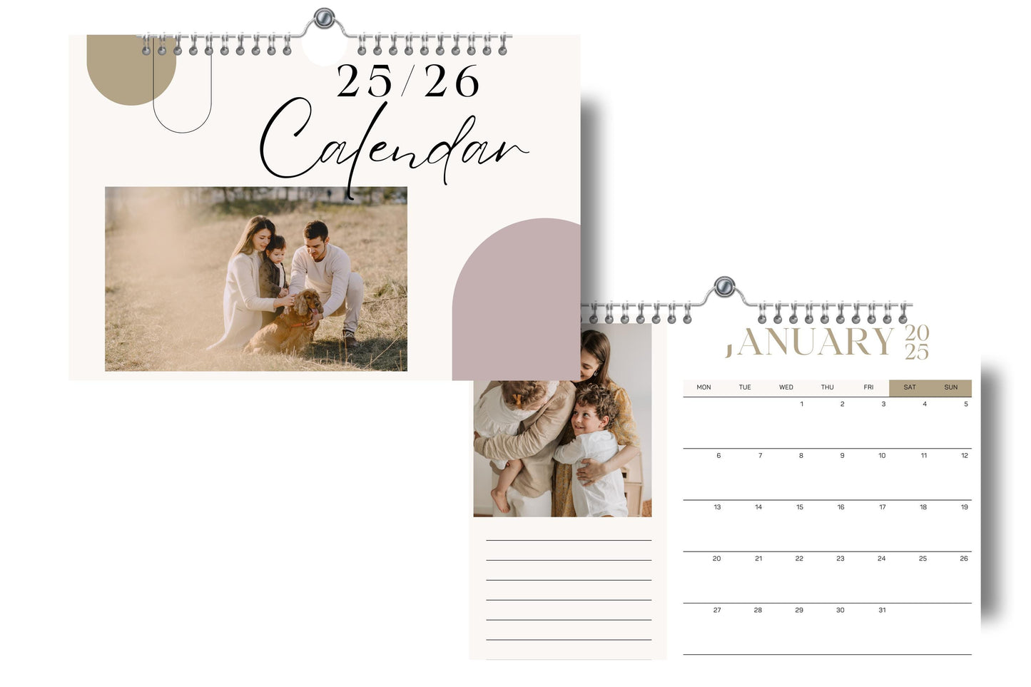 Personalised Photo Calendar 2025|2026 Custom Calendar With Your Own Photos | Personalised Christmas Gift| A5| A4 | A3 | A3 slimline calendar