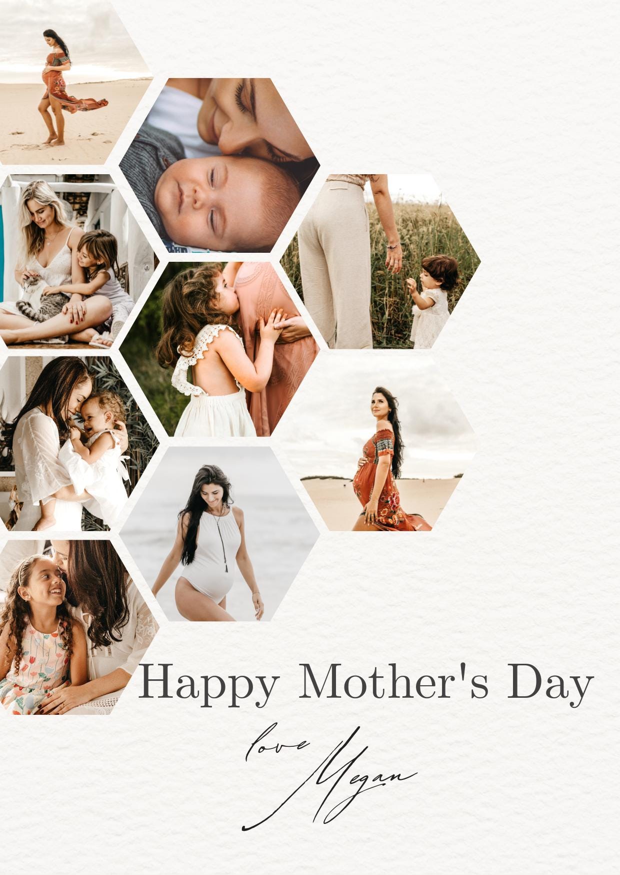 Personalised Photo Collage Print - Personalised Gift for Mother’s Day Gift for Nanny Mothers Day Photo Gift, Digital print for Mother’s Day
