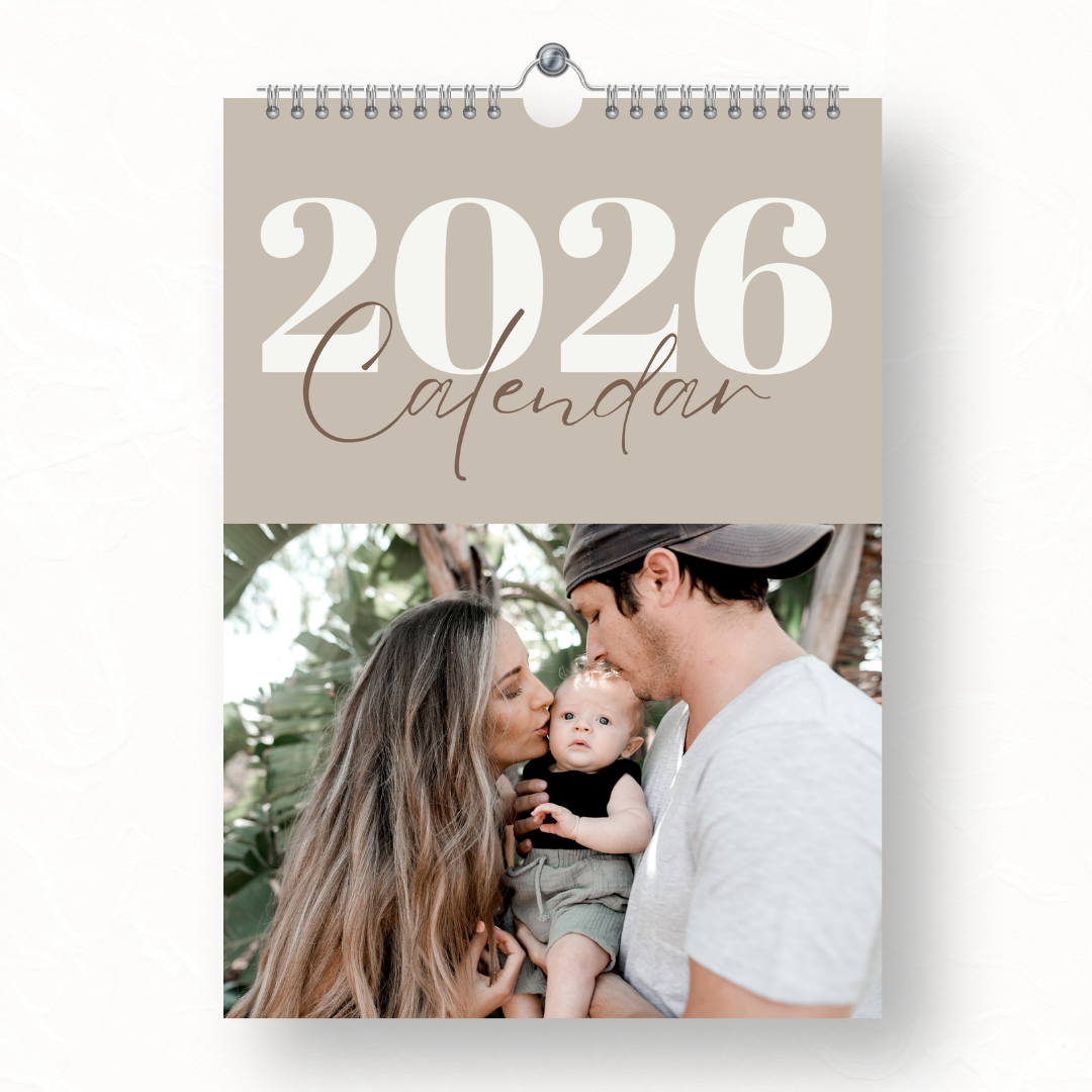 Personalised Photo Wall Calendar – Add Your Photos for a Year of Smiles.