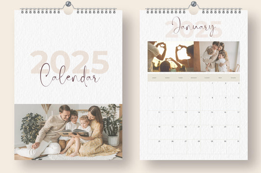 Personalised Photo Calendar 2025|2026 Custom Calendar With Your Own Photos | Personalised Christmas Gift| A5| A4 | A3 | A3 slimline calendar
