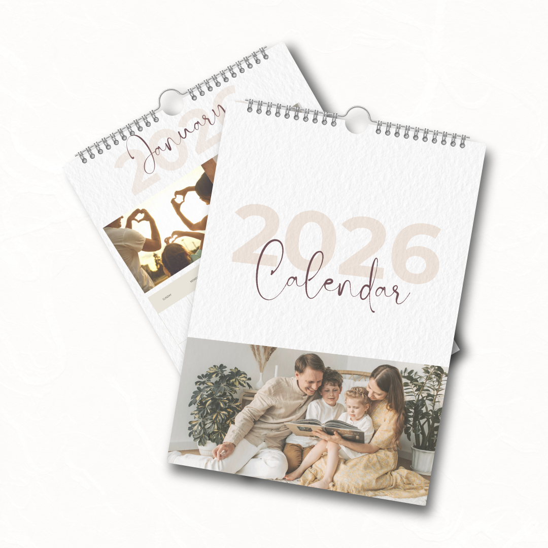 Personalised Photo Wall Calendar | 2026 – Add Your Photos for a Year of Smiles.